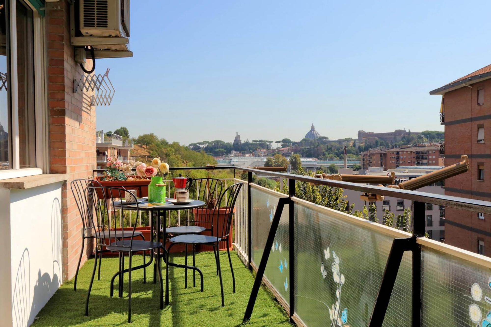 Vatican View Viale Di Valle Aurelia Rome Bagian luar foto